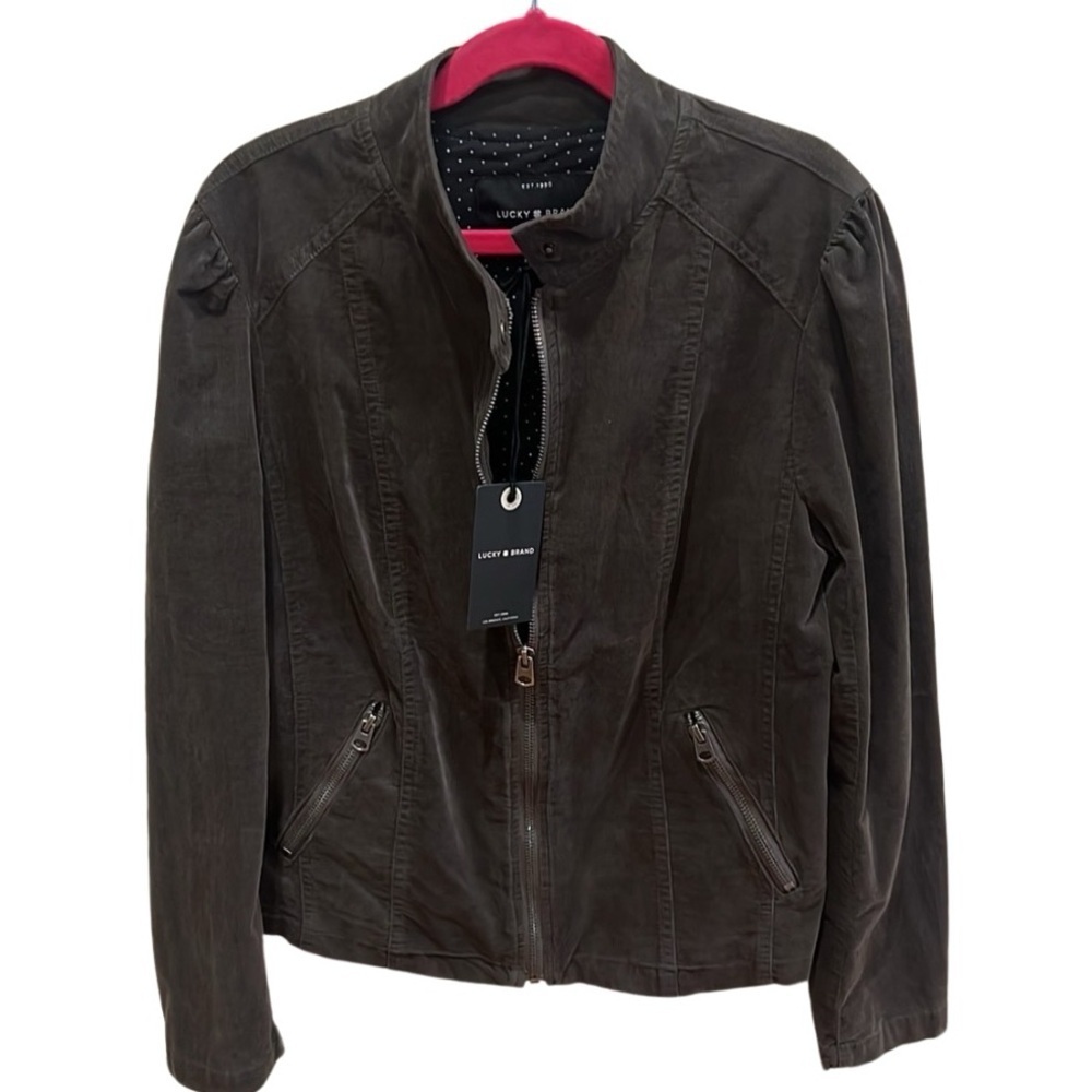 Lucky Brand Women’s Dark Olive Jacket Size xs